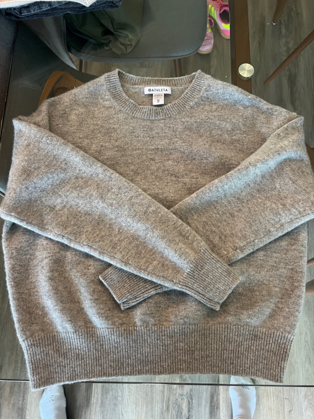 Athleta Men's Heather Gray Crewneck Sweater